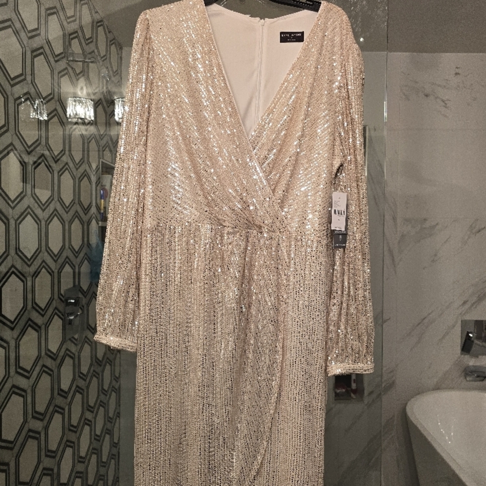 Lane Bryant Gold Sequin Dress